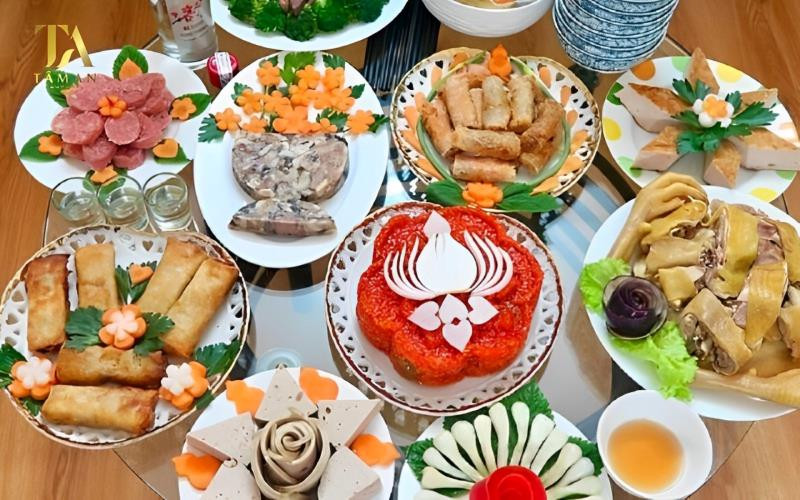 Mâm cúng giỗ tươm tất, chuẩn bị kỹ lưỡng cho nghi lễ văn khấn ngoài mộ