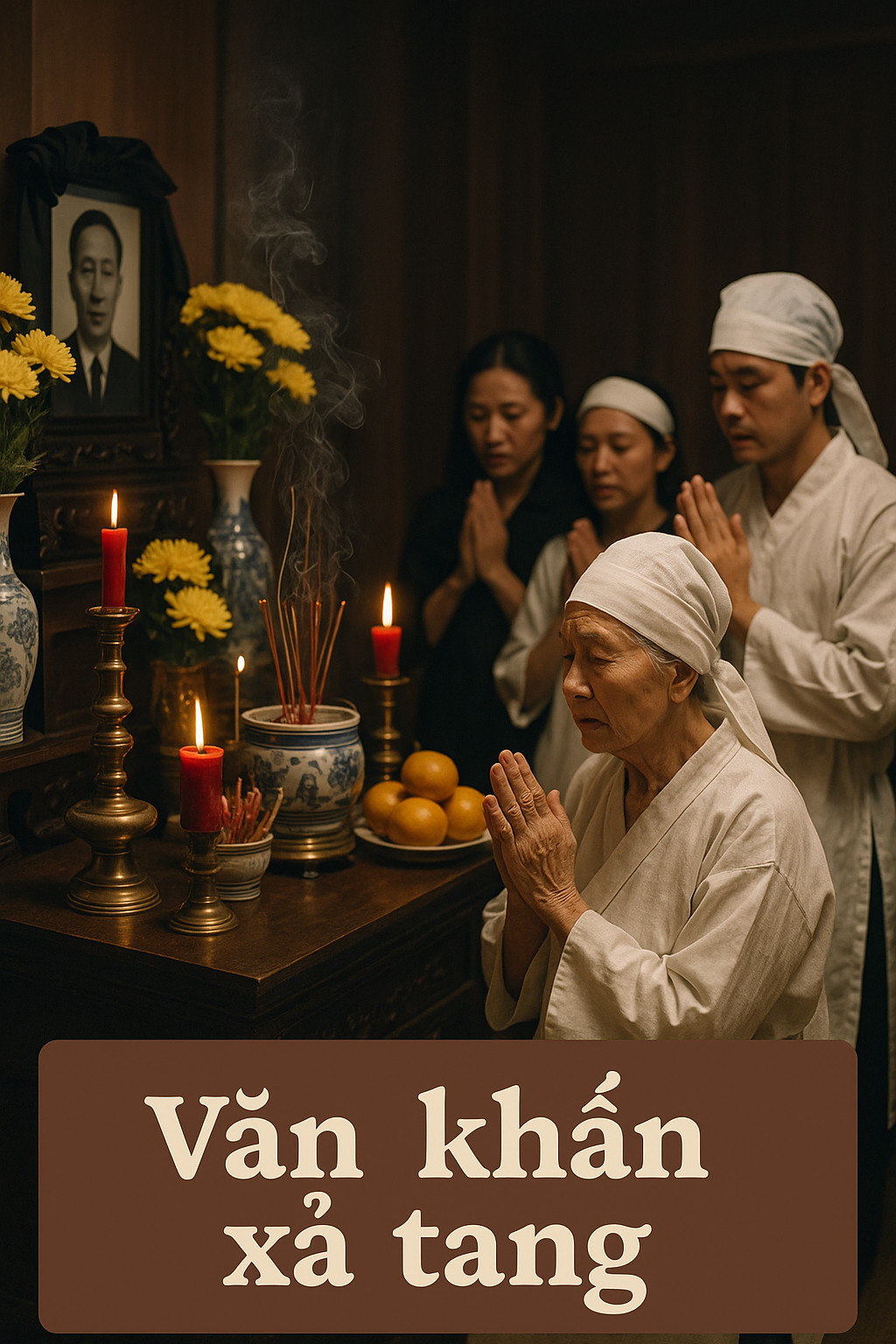 Nghi thức văn khấn xả tang trang trọng