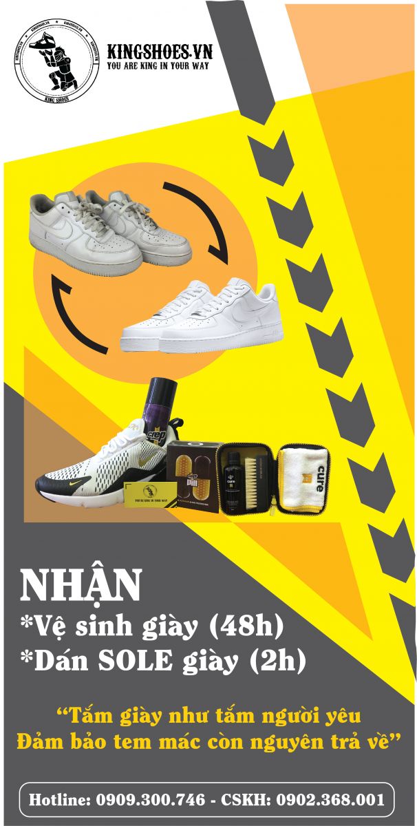 Dịch vụ spa giày sneaker chuyên nghiệp tại TPHCM đảm bảo độ bền