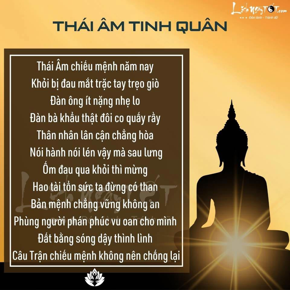 Thơ về sao Thái Âm và ý nghĩa cúng sao giải hạn