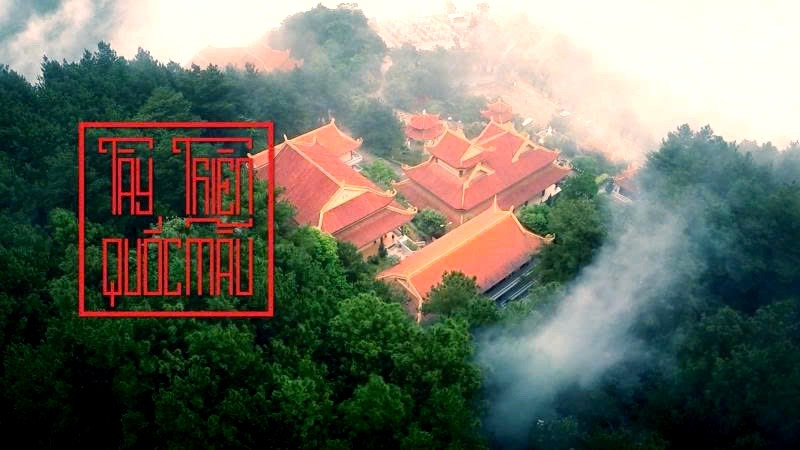 Toàn cảnh danh thắng Tây Thiên Tam Đảo Vĩnh Phúc, một quần thể tâm linh hùng vĩ bao gồm Đền Quốc Mẫu.