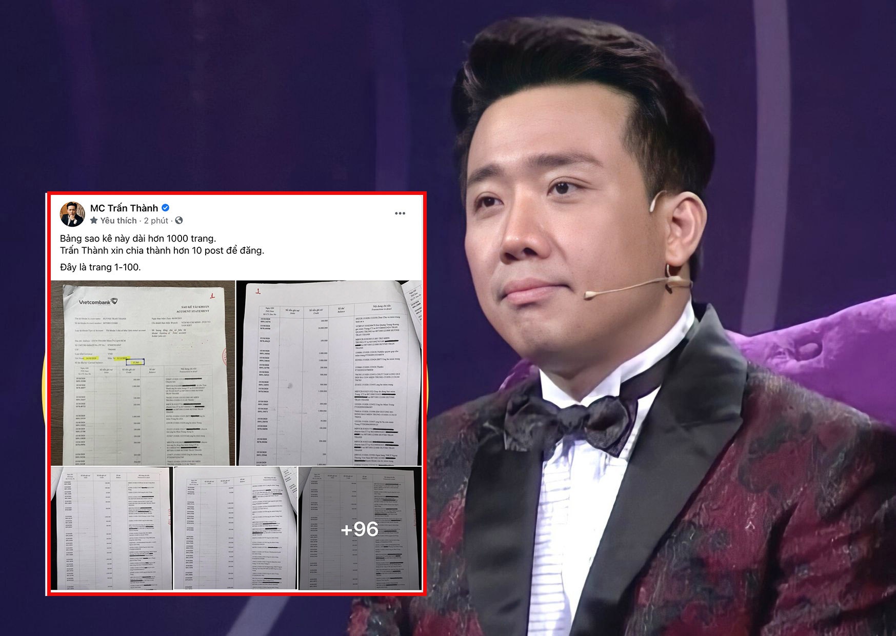 Trấn Thành và vợ, Hari Won, trong một hoạt động công chúng.