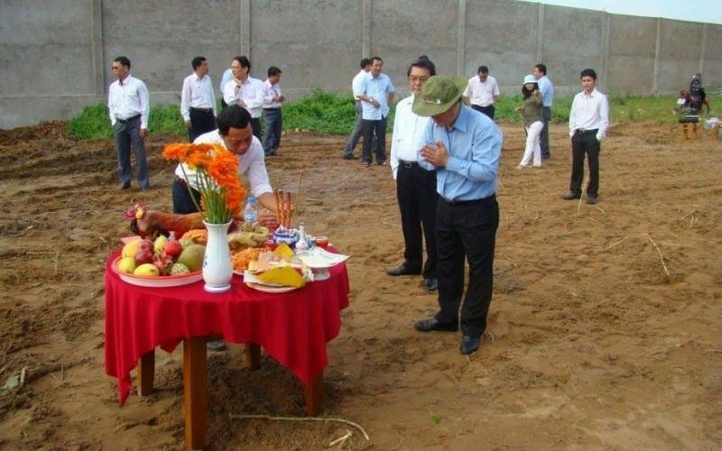 trình tự tiến hành văn khấn cúng động thổ