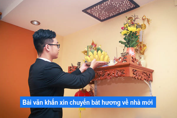 Văn khấn xin chuyển bàn thờ về nhà mới
