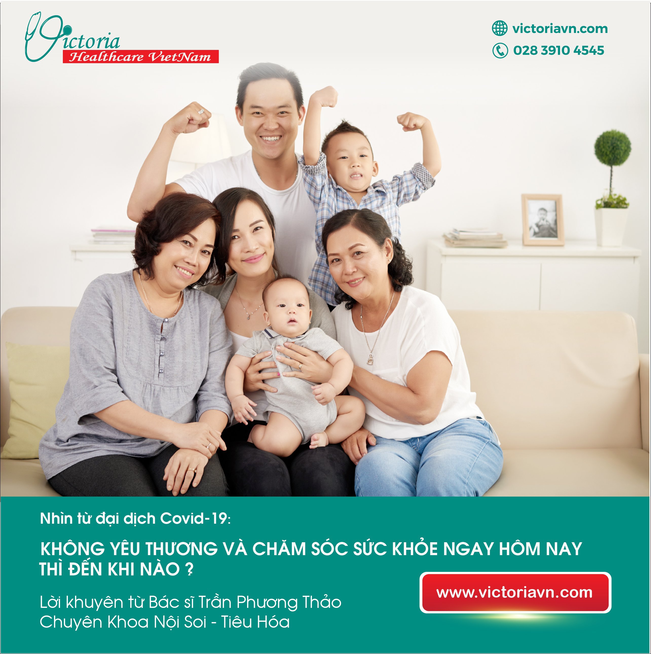Gia đình hạnh phúc cùng nhau vận động, biểu tượng của chăm sóc sức khỏe gia đình toàn diện