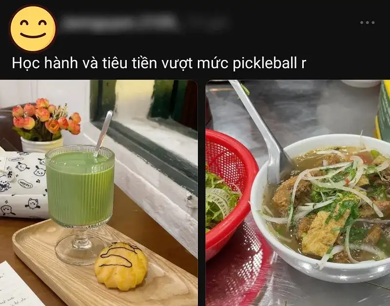 Tiêu tiền vượt mức pickleball thể hiện sự chi tiêu quá giới hạn