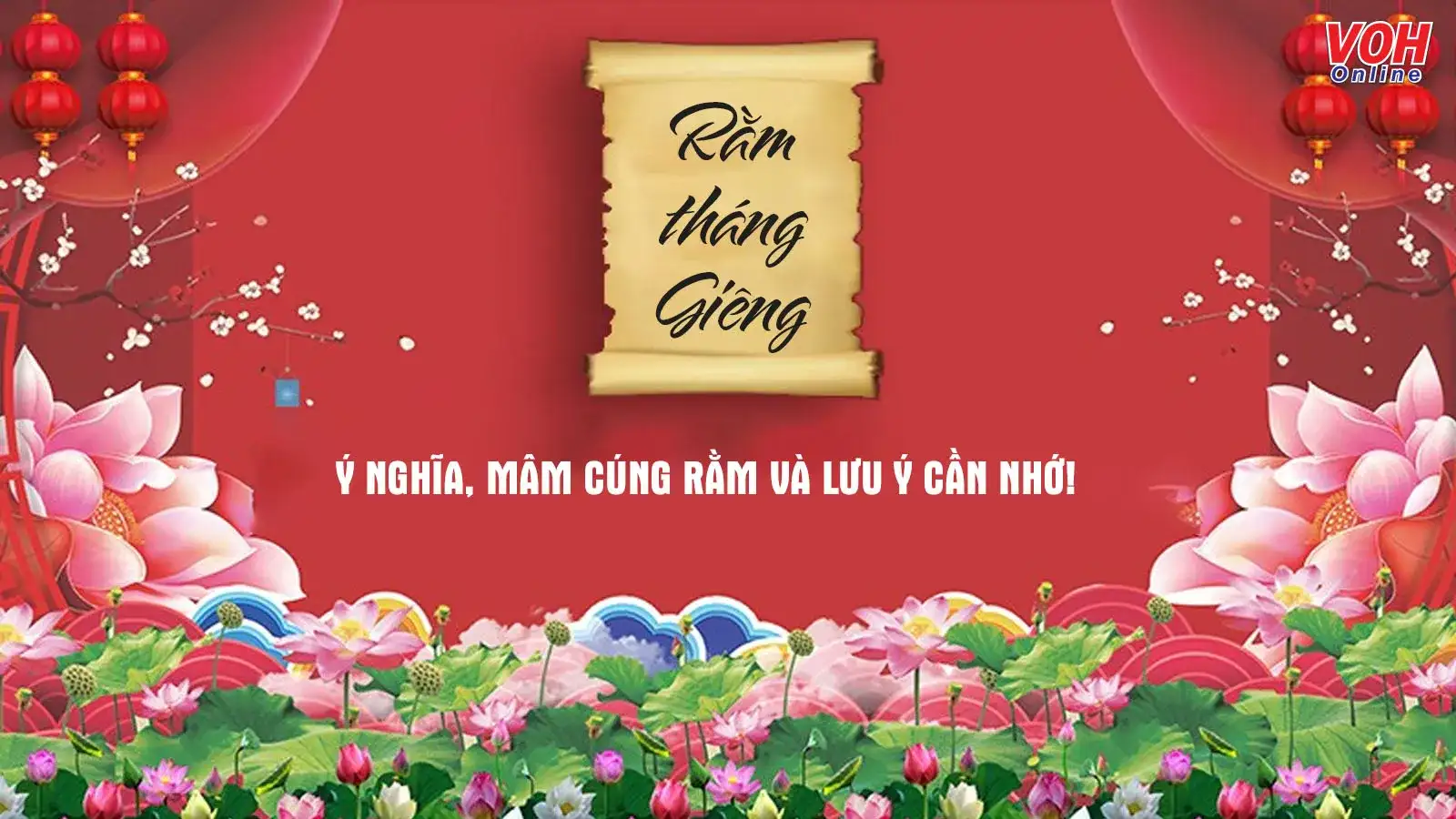 Mâm cúng Rằm tháng Giêng với đầy đủ lễ vật truyền thống cho Tết Nguyên Tiêu