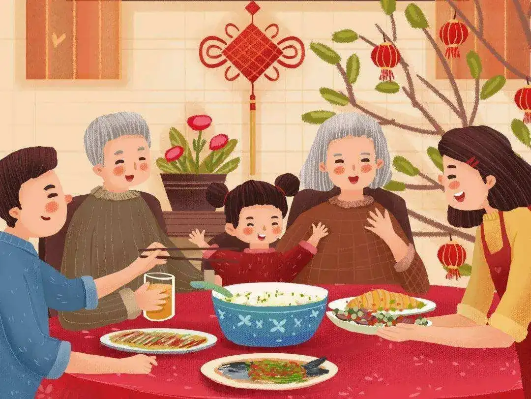 Gia đình quây quần bên mâm cơm Tất niên đón Giao thừa, khoảnh khắc thiêng liêng cuối năm