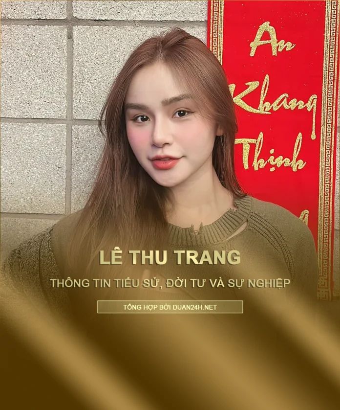 Lê Thu Trang trong một buổi chụp hình, thể hiện phong thái tự tin và kỹ năng người mẫu chuyên nghiệp