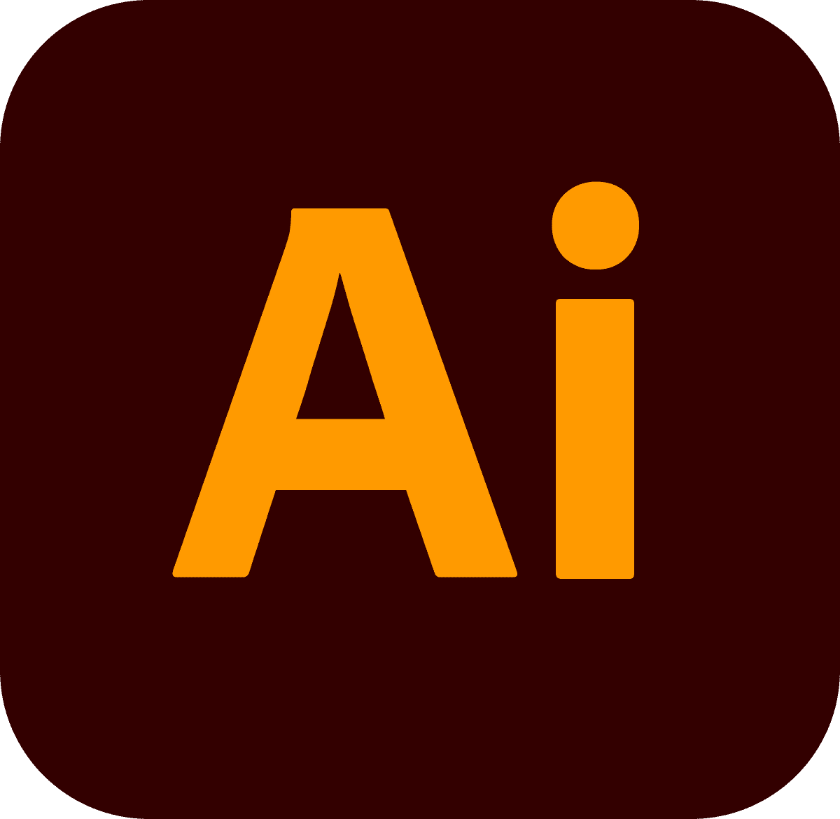 Biểu tượng Adobe Illustrator CC với màu sắc sống động, đại diện cho phần mềm thiết kế đồ họa vector chuyên nghiệp