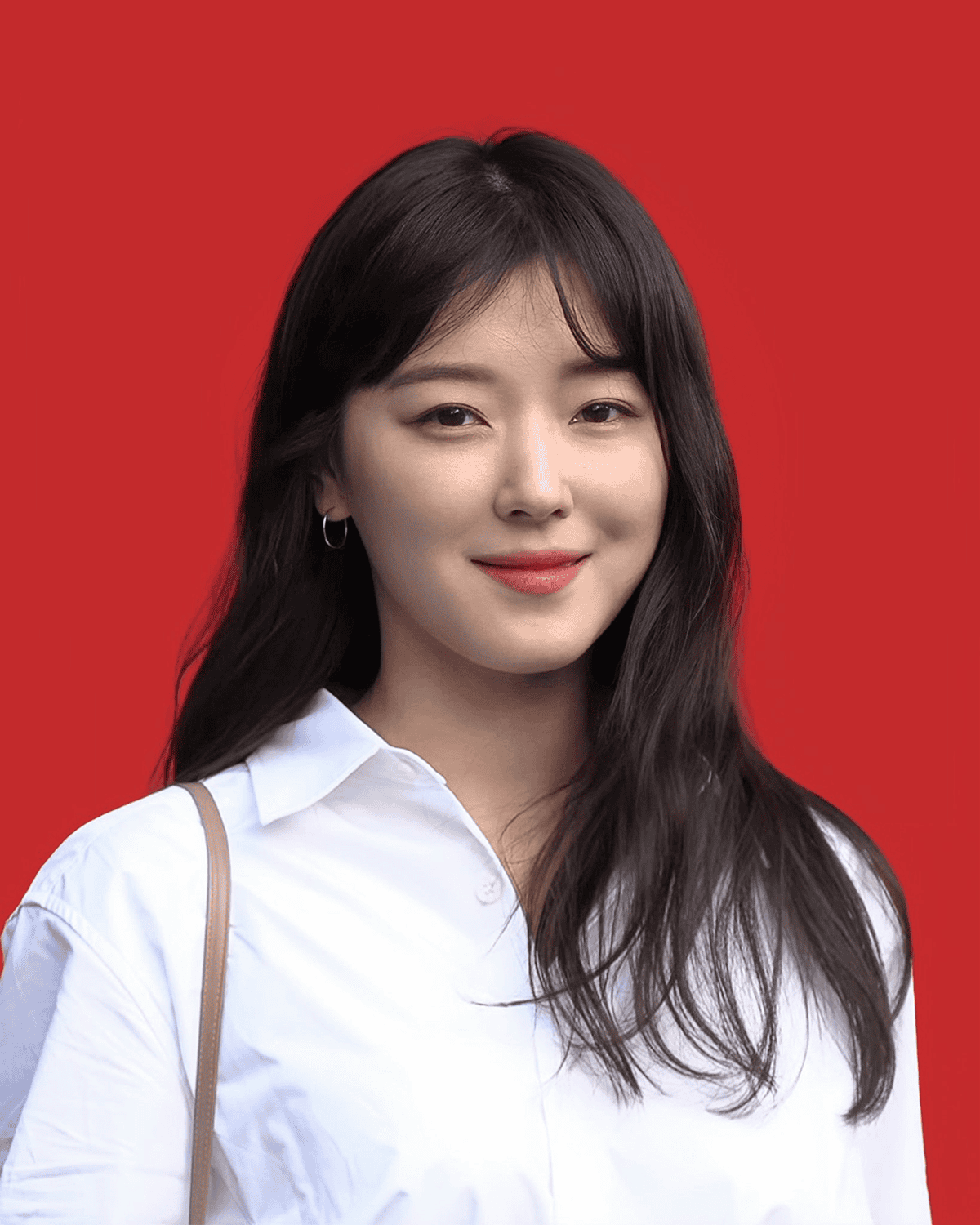 Jo Woo Ri trong buổi chụp hình