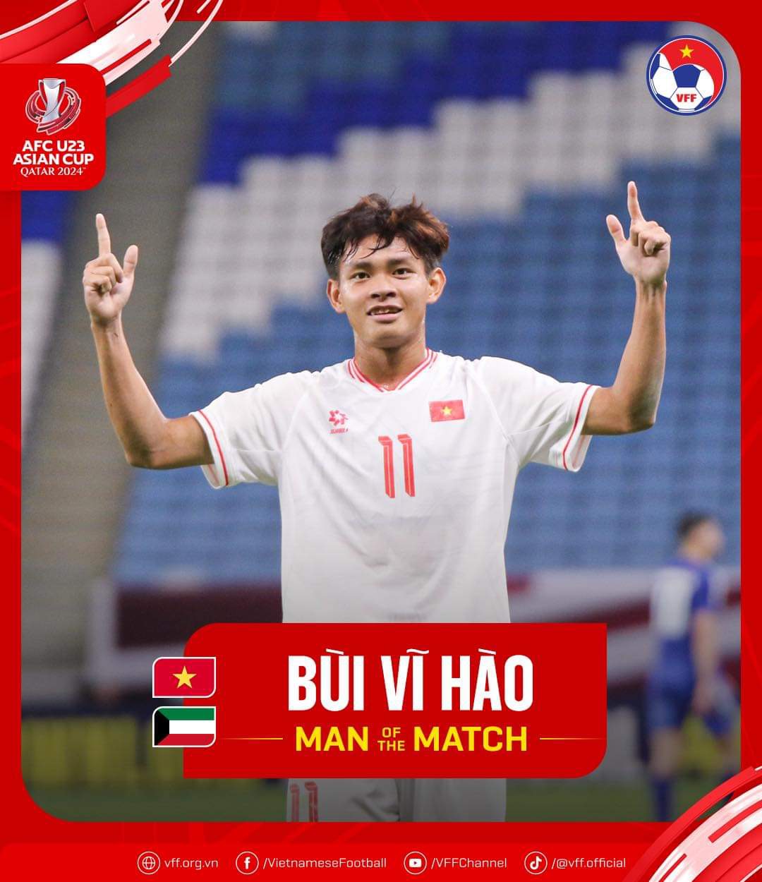 Bùi Vĩ Hào tập luyện cùng U23 Việt Nam