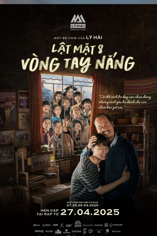 Cảnh phim căng thẳng trong Lật Mặt 8, diễn viên đang thể hiện sự lo lắng