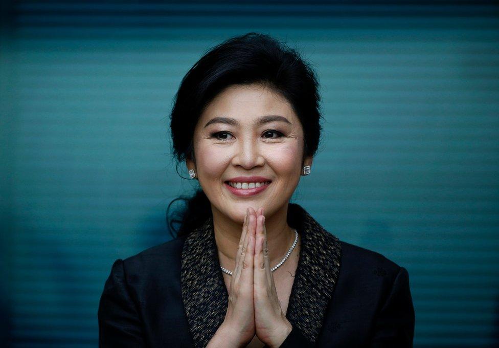 Cựu Thủ tướng Yingluck Shinawatra tươi cười tại một sự kiện