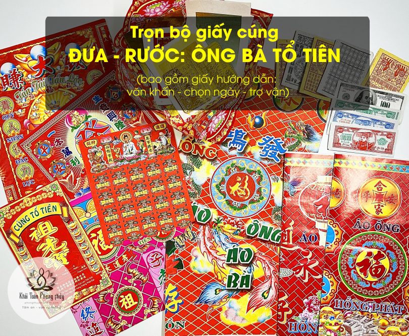 Hộp giấy cúng rước Ông Bà, Tổ Tiên