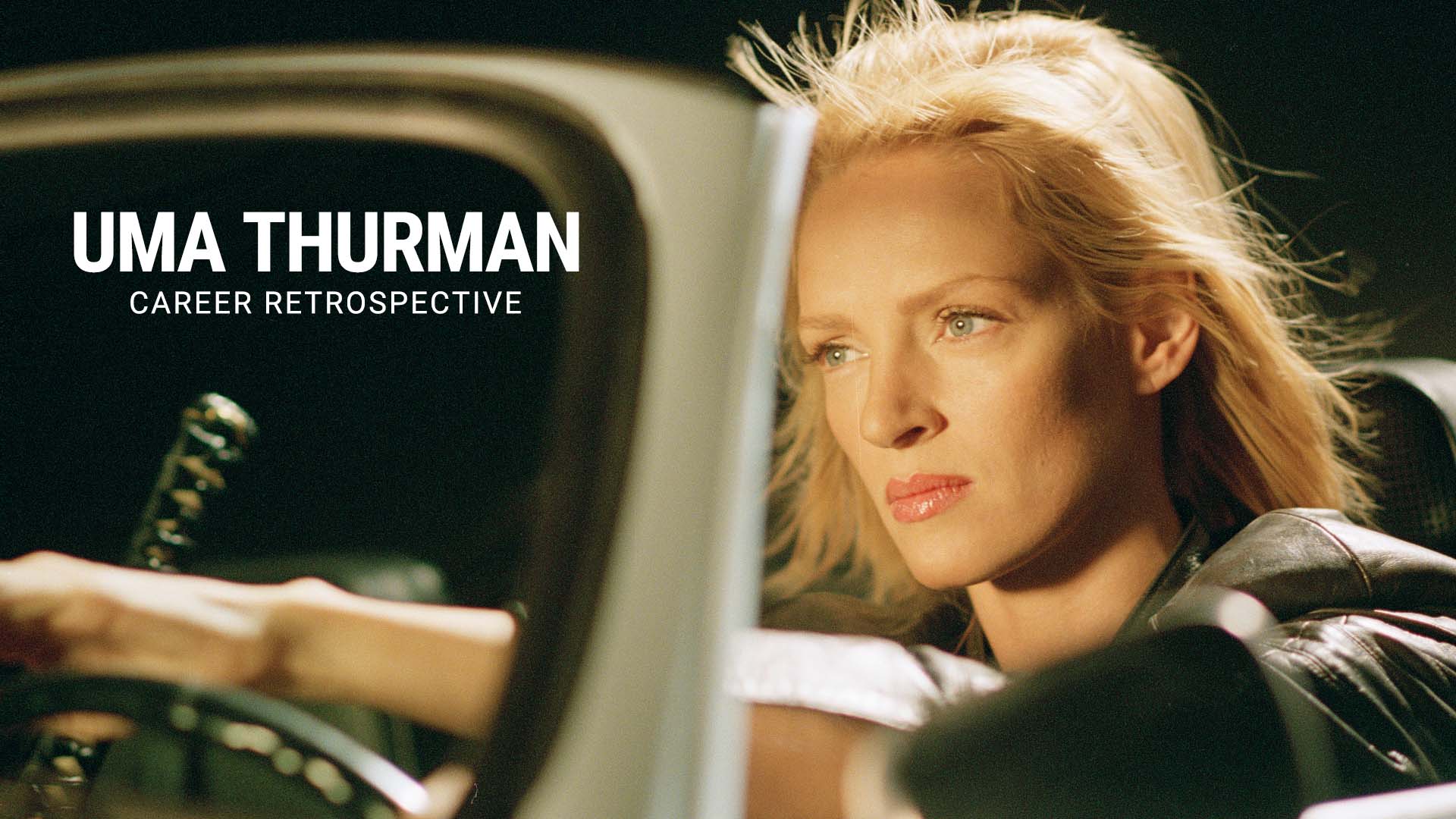 Uma Thurman trong một bộ trang phục quyền lực và bí ẩn