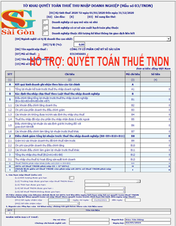 Doanh nghiệp thực hiện quyết toán thuế thu nhập doanh nghiệp hàng năm với cơ quan thuế