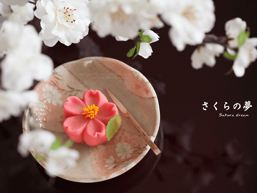 Bánh Wagashi tinh xảo làm từ dụng cụ và nguyên liệu chất lượng cao