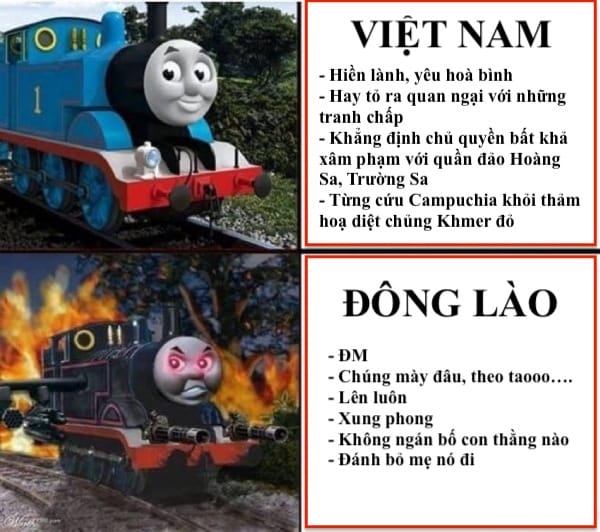 Bản đồ thể hiện vị trí địa lý của Việt Nam liên quan đến Lào và các nước láng giềng