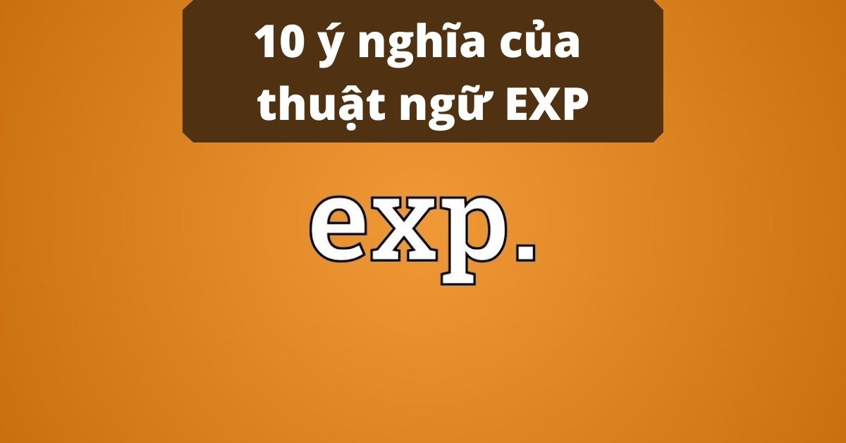 Phân biệt các ý nghĩa khác nhau của thuật ngữ Exp trong từng lĩnh vực cụ thể