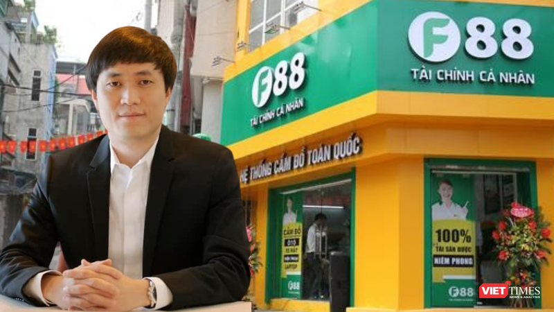 Phùng Anh Tuấn đang thuyết trình hoặc phát biểu tại một sự kiện, thể hiện sự chuyên nghiệp của CEO F88