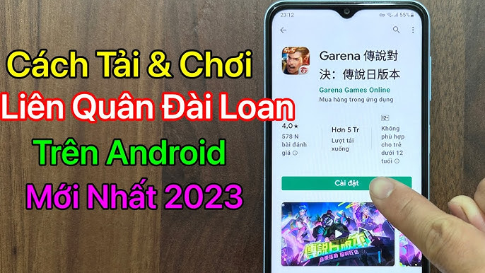 Trải nghiệm game Liên Quân Đài Loan trên thiết bị di động