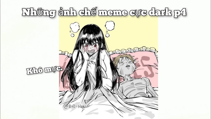 Hình ảnh một người đàn ông đội mũ và một phụ nữ nhìn nhau trong không gian tối, minh họa khái niệm dark meme