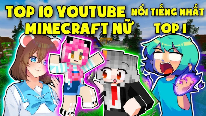 Hình ảnh chân dung nữ YouTuber Mều nổi tiếng trong cộng đồng Minecraft