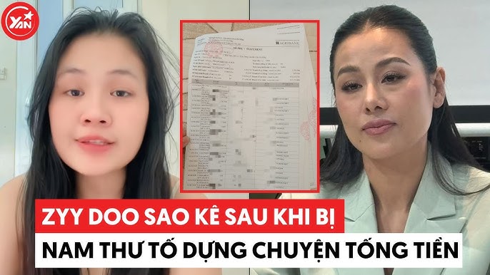 Hình ảnh về vụ việc Zyy Doo tố cáo Nam Thư giật chồng gây chấn động dư luận.
