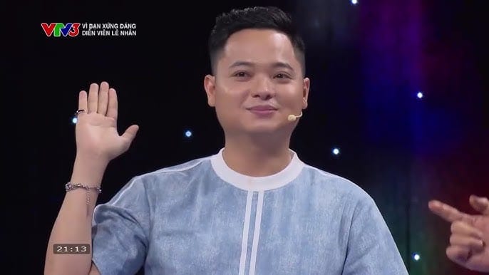Diễn viên Lê Nhân trong một vai diễn hài hước