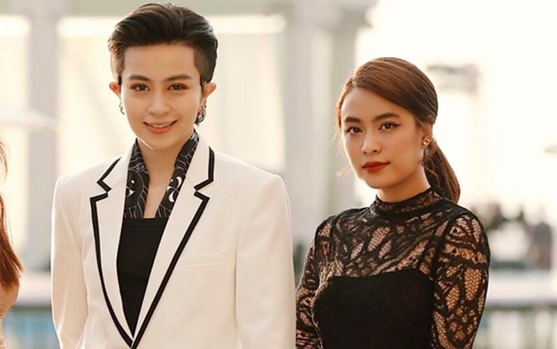 Gil Lê với biểu cảm đáng yêu, thể hiện sự thoải mái trong buổi hẹn hò cùng Hoàng Thùy Linh