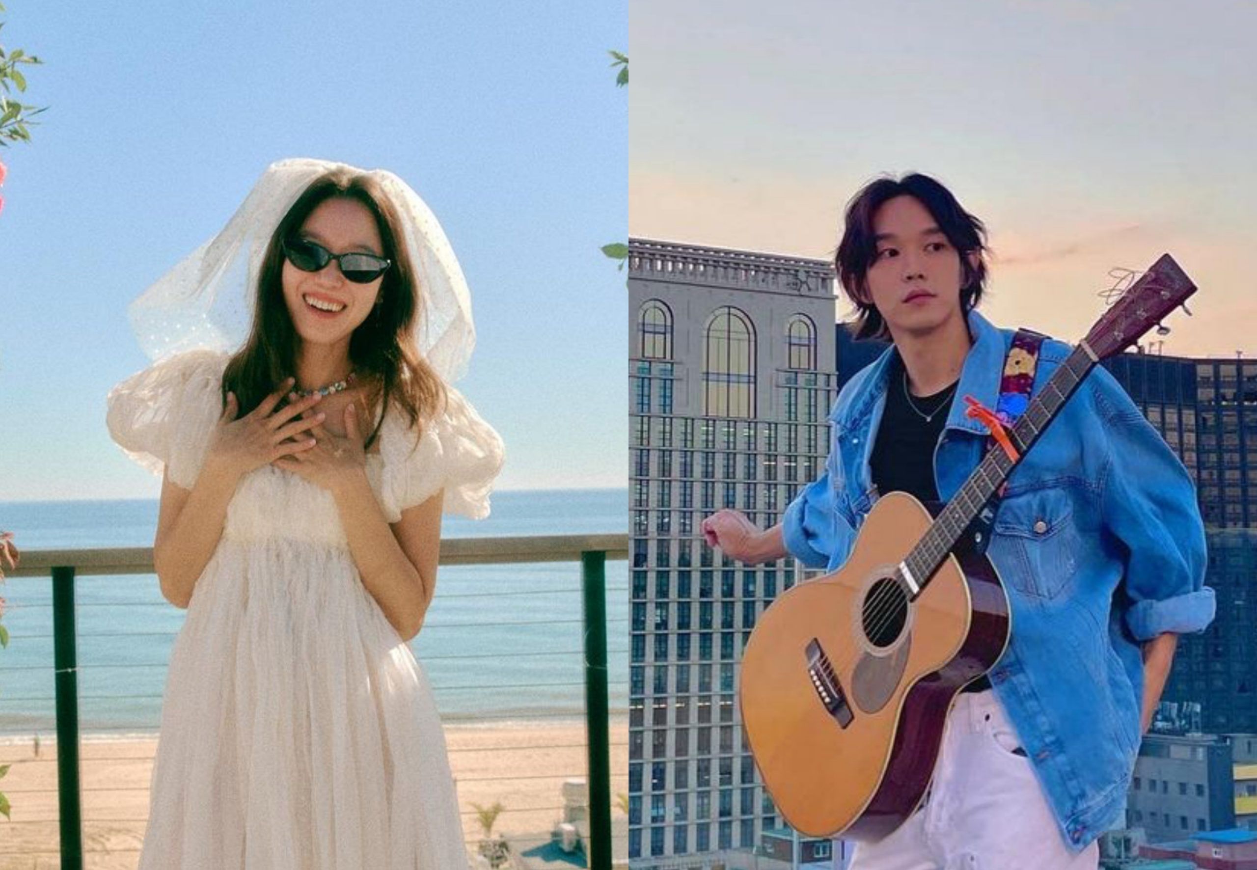 Ca sĩ Kevin Oh và nữ diễn viên Gong Hyo Jin trong ngày cưới hạnh phúc tại New York