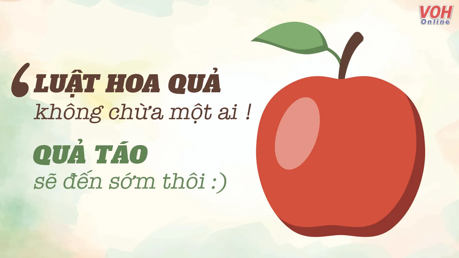 Hình ảnh minh họa định nghĩa "quả táo nhãn lồng" phổ biến trên mạng xã hội