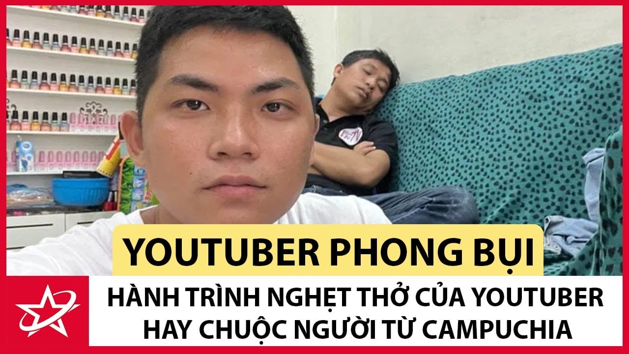 Youtuber Phong Bụi trong một hoạt động ghi hình thực tế nhằm giúp đỡ cộng đồng