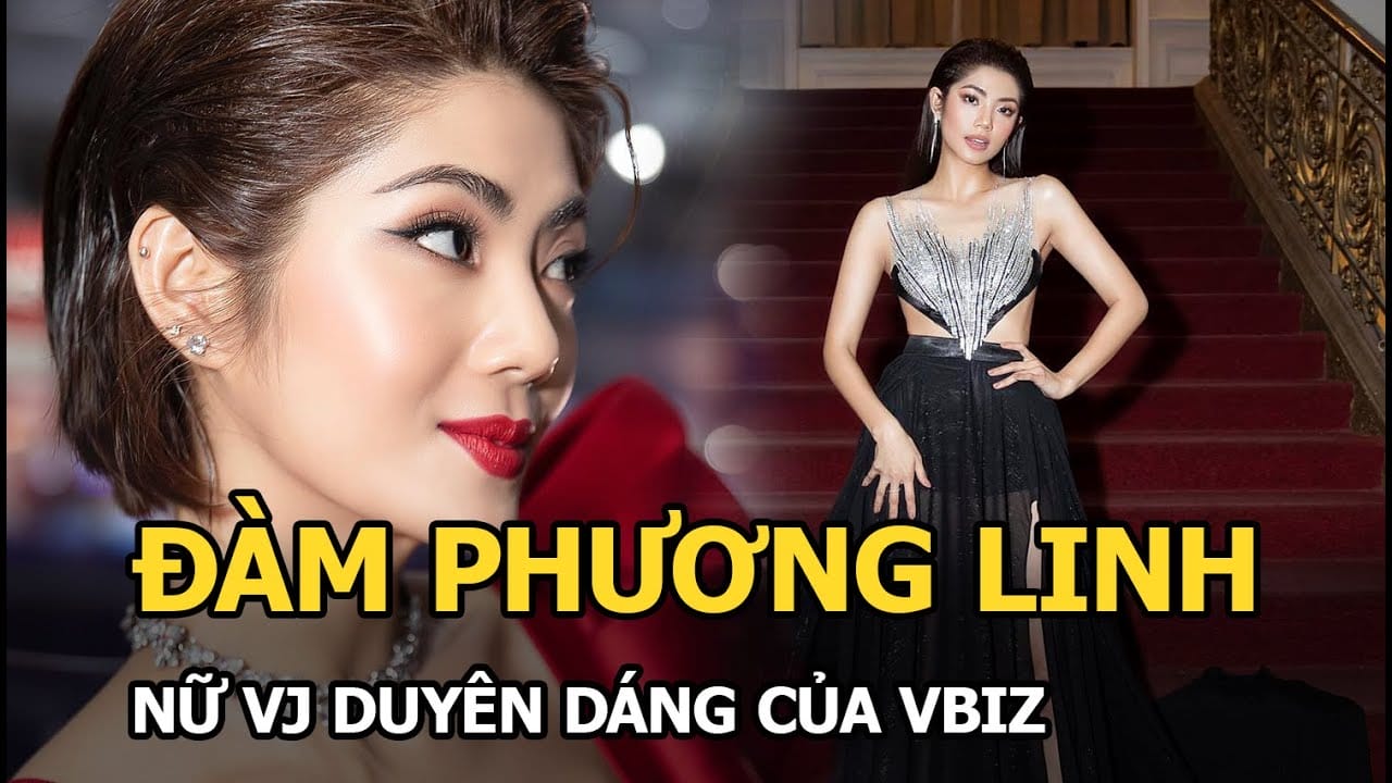 Đàm Phương Linh trong vai trò VJ chuyên nghiệp tại một sự kiện giải trí
