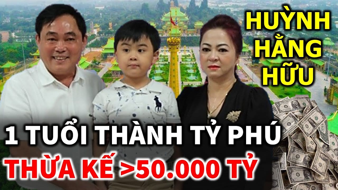 Gia đình ông Huỳnh Uy Dũng và bà Nguyễn Phương Hằng cùng con trai Huỳnh Hằng Hữu