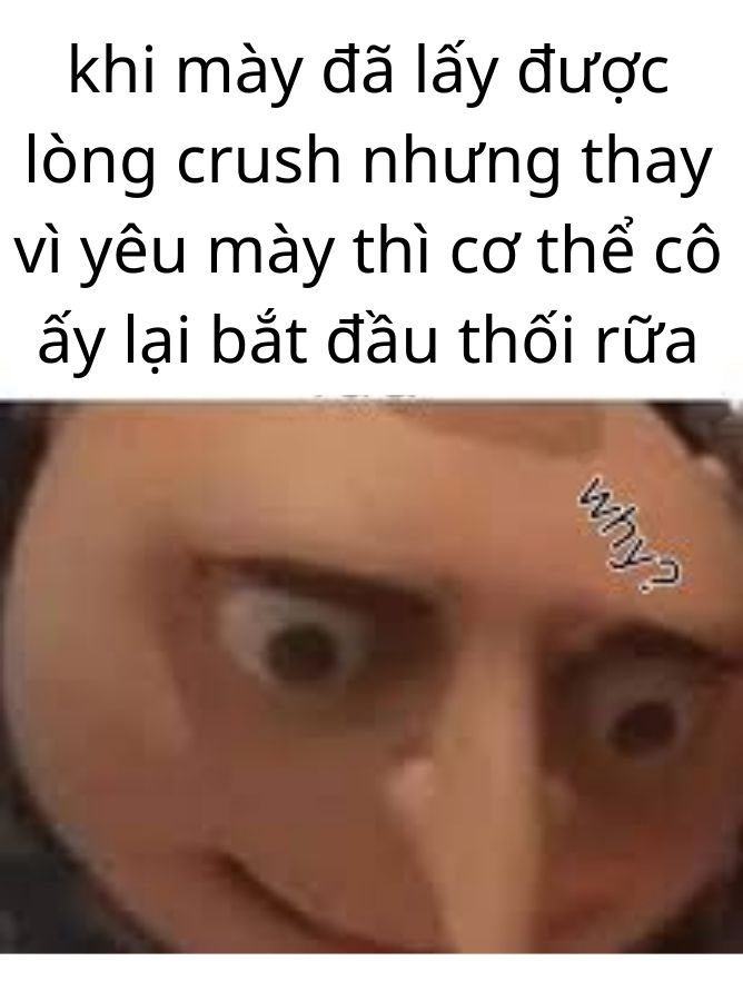 Hình ảnh một meme hài hước với văn bản trên nền tối, thể hiện sự châm biếm sâu sắc