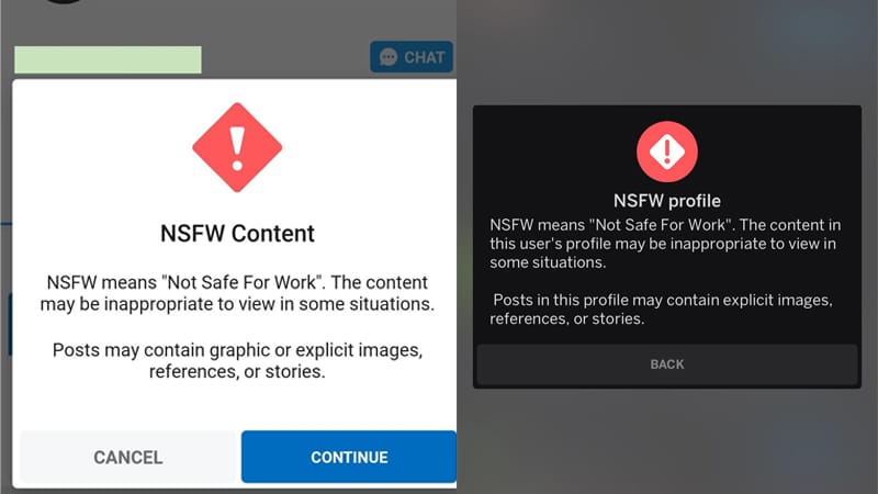 Giải thích cụm từ viết tắt NSFW là gì với ý nghĩa Not Safe For Work trong tiếng Anh.