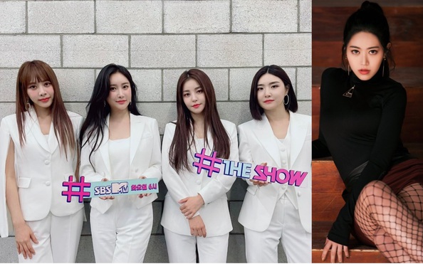 Minyoung trong trang phục biểu diễn của Brave Girls