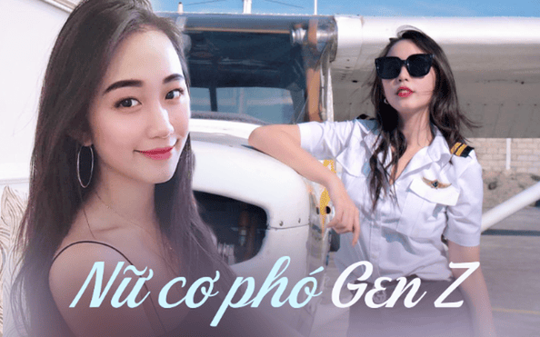 Hồ Trang Nhung rạng rỡ trong buồng lái, thể hiện sự chuyên nghiệp và tự tin