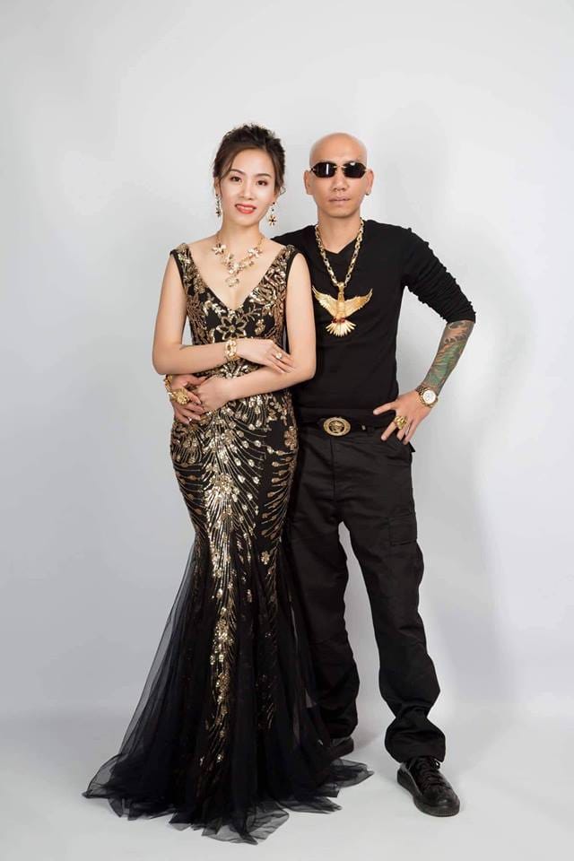 Lã Thúy Kiều và Phú Lê trong một sự kiện