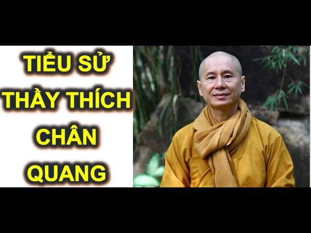 Thích Chân Quang với hình ảnh quen thuộc khi chia sẻ giáo lý Phật giáo.