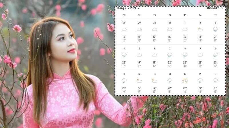 Tổng quan thời tiết Tết Nguyên Đán trên cả nước, biểu thị sự phân hóa rõ rệt giữa ba miền, ảnh hưởng đến các hoạt động.