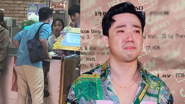 Trấn Thành trong một sự kiện công khai, liên quan đến drama rạp phim