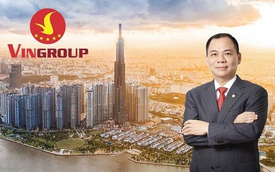 Logo Tập đoàn Vingroup đại diện cho một đế chế kinh doanh đa ngành