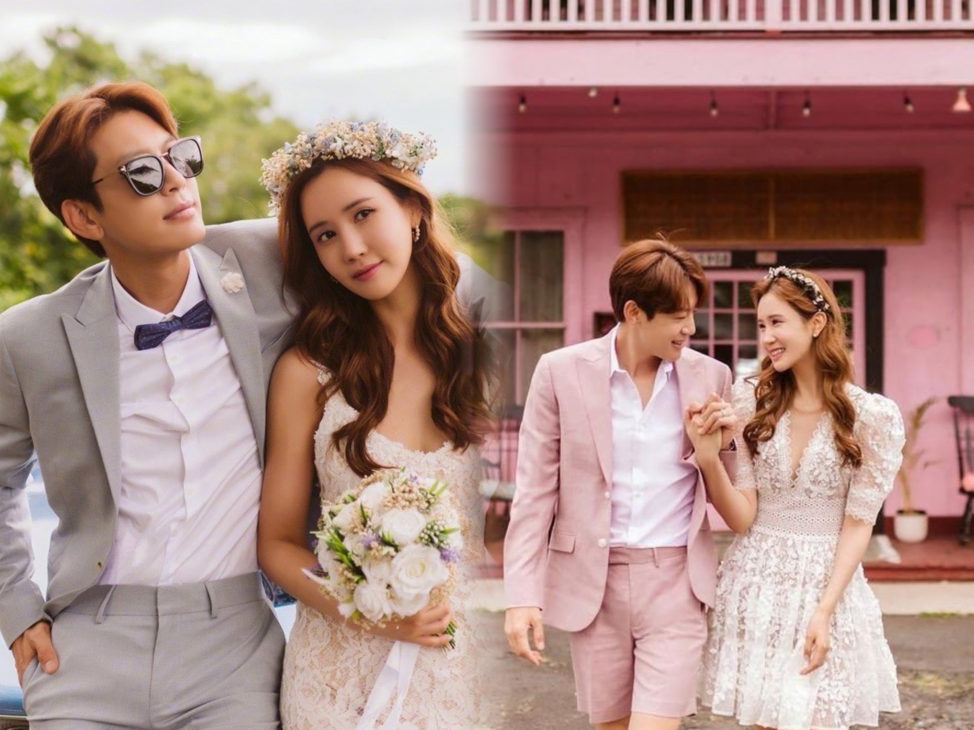 Se7en và Lee Da Hae nắm tay rạng rỡ trong ngày cưới ngọt ngào